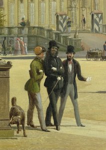 Nouvelle maison de garde, Arsenal, Palais des Princes et Château à Berlin, 1849 (détail) - Johann Philipp Eduard Gartner