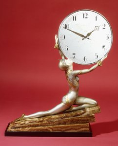 Fille agenouillée avec une horloge - Johann Philipp Ferdinand Preiss