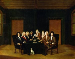 Les Plénipotentiaires au Congrès de Baden, septembre 1714 - Johann Rudolph the Elder Huber
