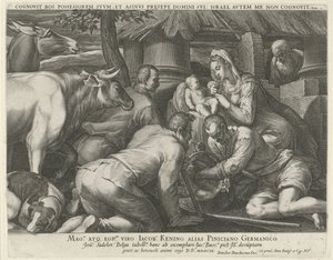 Adoration des bergers - Johann Sadeler (I)