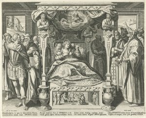 Lit avec la mariée du Christ - Johann Sadeler (I)