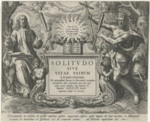 Christ et Jean-Baptiste (Ermites masculins) - Johann Sadeler (I)