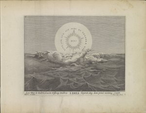 Premier jour de la création : séparation de la lumière et des ténèbres - Johann Sadeler (I)