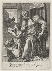 Grammaire (Les sept arts libéraux) - Johann Sadeler (I)