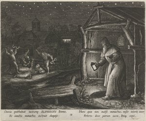Saint Alphege de Canterbury en ermite - Johann Sadeler (I)