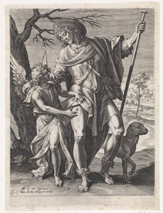 Saint Roch - Johann Sadeler (I)
