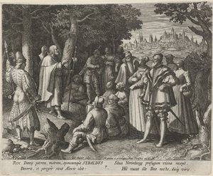 Saint Sebald de Nuremberg en ermite - Johann Sadeler (I)