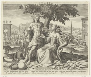 Italie, avec Vénus et Apollon (Allegories des pays européens)