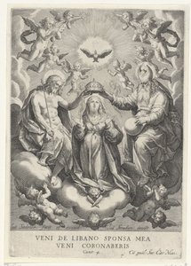 Couronnement de Marie avec des chœurs d