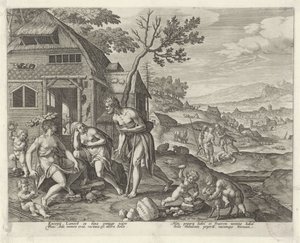 Lamech et ses deux femmes - Johann Sadeler (I)