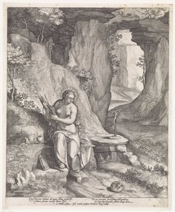 Marie Madeleine dans une grotte