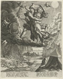 Vent du nord (Les quatre vents) - Johann Sadeler (I)