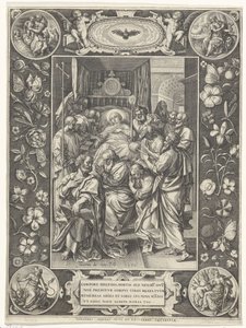 Lit de mort de Marie - Johann Sadeler (I)