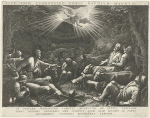 Annonciation aux bergers - Johann Sadeler (I)
