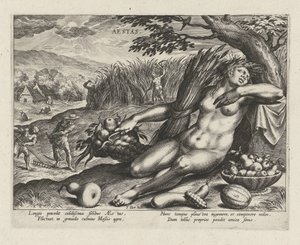 Été (Aestas) (Les quatre saisons) - Johann Sadeler (I)