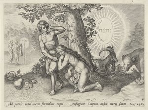 La Chute (Zondeval van de mens) - Johann Sadeler (I)
