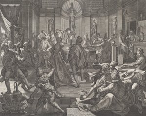 Une maison de plaisance, 1588 - Johann Sadeler I
