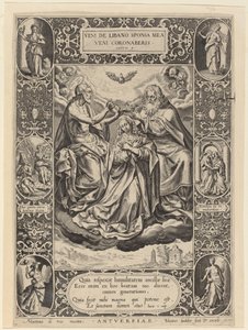 Le Couronnement de la Vierge, 1576 - Johann Sadeler I