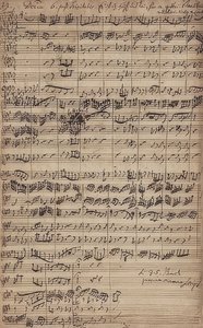 Manuscrit de la cantate Es ist das Heil uns kommen her (BWV 9) - Johann Sebastian Bach