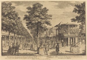 Vauxhall Gardens montrant la Grande Allée à l