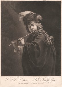 Garçon jouant de la flûte