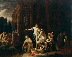 Diane et Callisto au bain - Johann Spillenberger