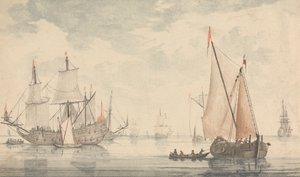 Châteaux, ruines et paysages marins - Six gravures en couleur