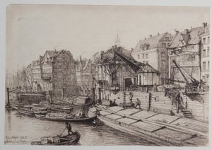 Pont haut près de la nouvelle grue - Johann Theobald Riefesell
