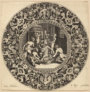 Le bain de Sardanapale - Johann Theodor de Bry