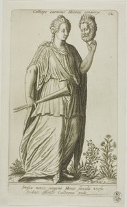 Calliope, Muse de la Poésie Épique, planche 12 de Parnassus Biceps