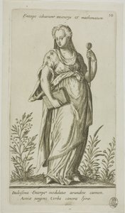Enterpe, Muse de la Musique, planche 10 de Parnassus Biceps
