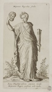 Melpomène, Muse de la Tragédie, planche 8 de Parnassus Biceps