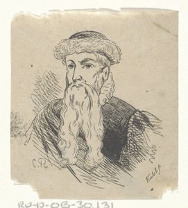 Homme avec un bonnet de fourrure et une barbe - Johann Wilhelm Friedrich Kachel