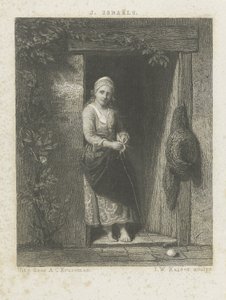 Jeune femme avec tricot