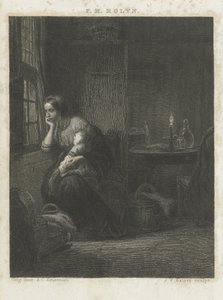 Femme avec enfant près d