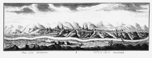 Vue de Krasnoïarsk, ca 1735 - Johann Wilhelm Lürsenius