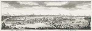 Vue des usines de Nevyansk, vers 1735 - Johann Wilhelm Lürsenius
