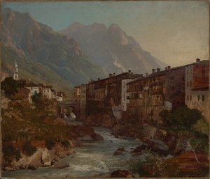 Vue de Chiavenna - Johann Wilhelm Schirmer