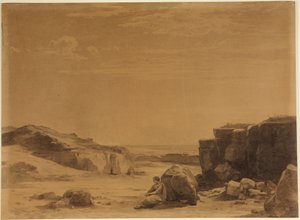 Agar dans le désert (Genèse 21, 16) - Johann Wilhelm Schirmer