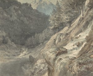 Paysage montagneux avec une rivière, 1807-63