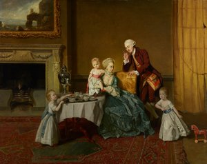 John, Quatorzième Lord Willoughby de Broke, et Sa Famille