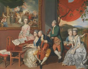 La famille Gore avec George, 3e comte Cowper - Johann Zoffany