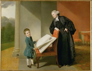 Le révérend Randall Burroughs et son fils Ellis ... - Johann Zoffany