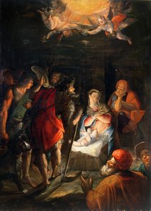 Adoration des Bergers - Johann or Hans von Aachen