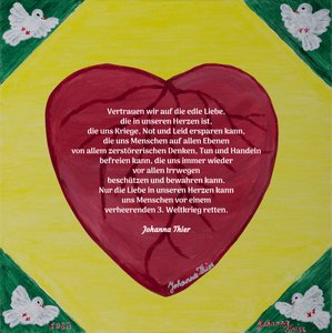 Le message de paix de Rosental pour la paix mondiale - Version 2 - Johanna Thier