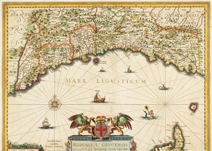 République de Gênes, Carte par Jan Baptist Vrients, Gravure sur cuivre