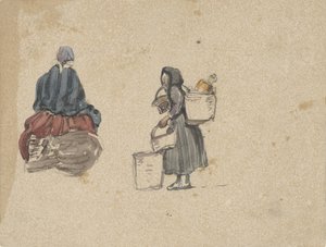 Deux études de femmes de pêcheurs - Johannes Bosboom