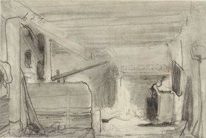 Femme dans la cuisine d
