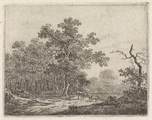 Paysage avec chêne et bétail - Johannes Christiaan Janson