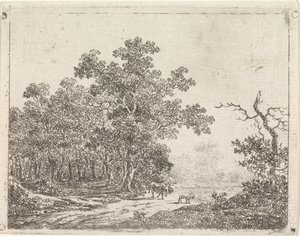 Paysage avec chêne et bétail